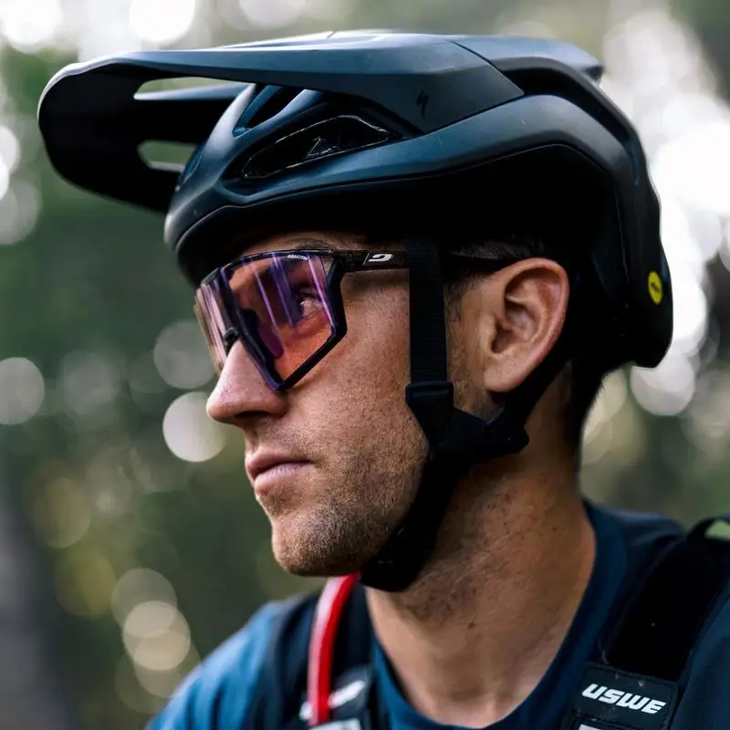 Edge Remy Metailler Glasses Black Translucent/Purple Photochromic Lens Reactiv 1-3 HC Series E FP0 #6